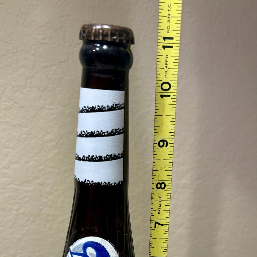 Vintage 1 Pint Coors Light Baseball Bat Bottle Limited Edition - EMPTY w/Cap - Picture 8 of 9